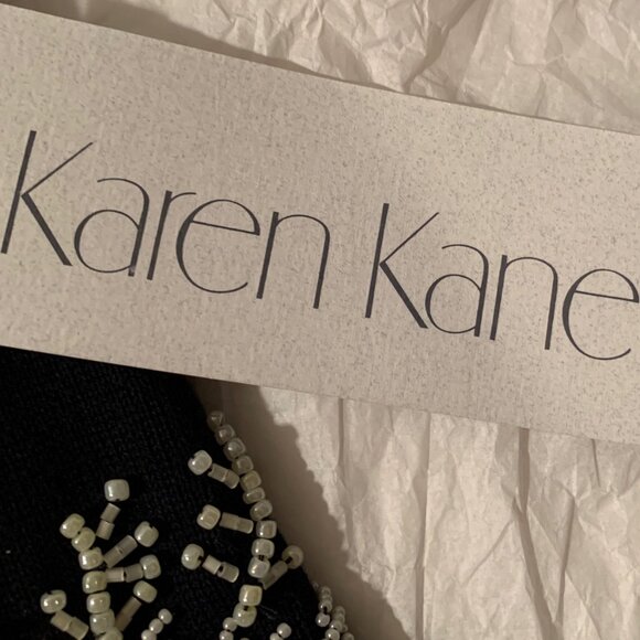 *HP* Karen Kane navy blue beaded sweater - Picture 2 of 12